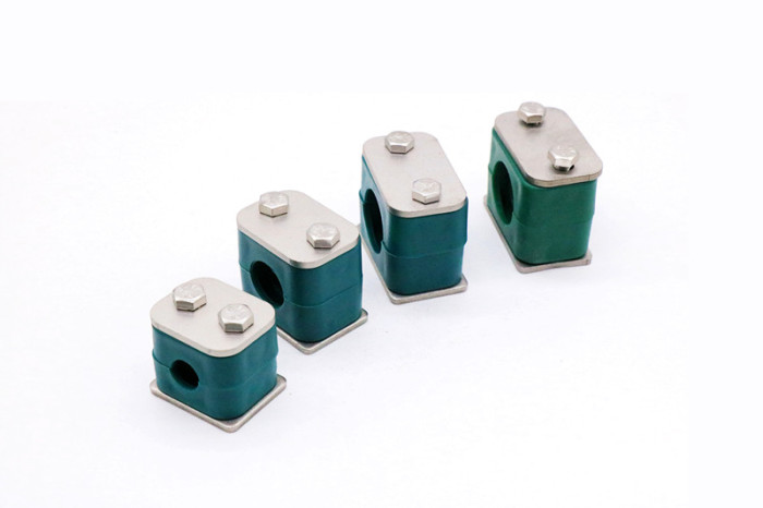Metallurgical industry electric power industry PP material pipe clamps Aluminum alloy material pipe clamps .
